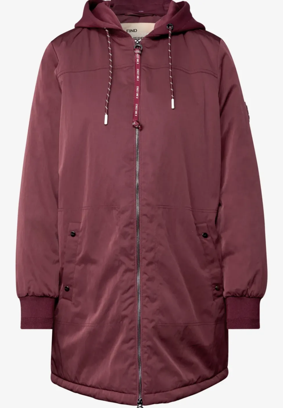 Blouson long avec capuche