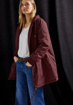 Blouson long avec capuche