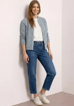 Blouson zippé en jean