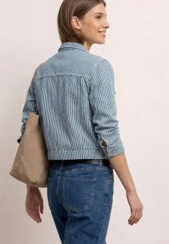 Blouson zippé en jean