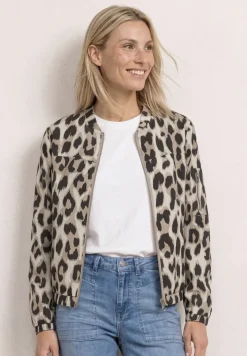 Blouson zippé à imprimé