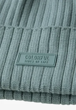 Bonnet en tricot côtelé