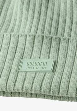 Bonnet en tricot côtelé
