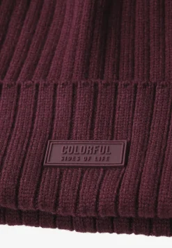 Bonnet en tricot côtelé