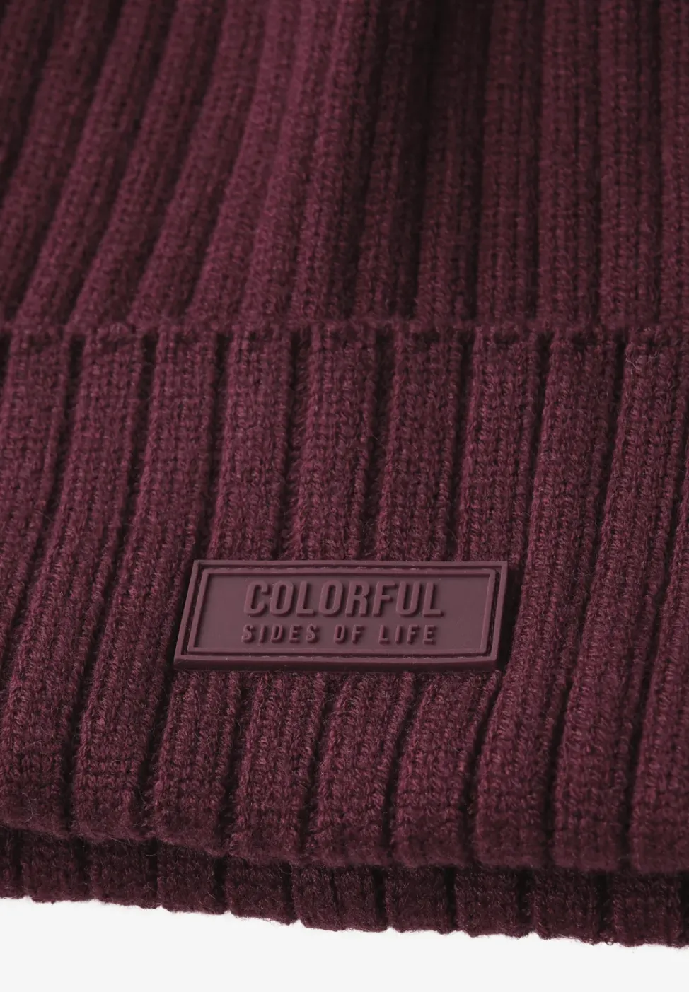 Bonnet en tricot côtelé