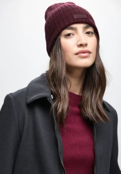 Bonnet en tricot côtelé