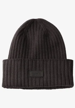 Bonnet en tricot côtelé