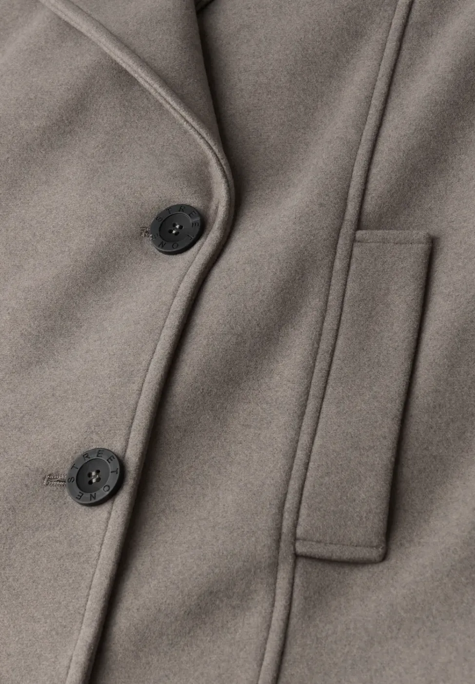 Caban aspect laine avec gilet amovible