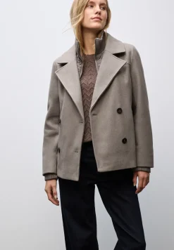 Caban aspect laine avec gilet amovible