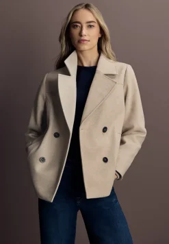 Caban aspect laine avec gilet amovible