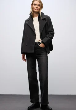 Caban aspect laine avec gilet amovible