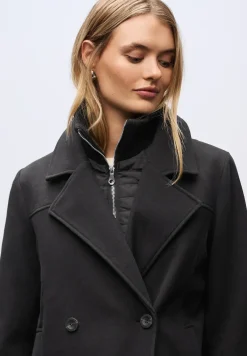 Caban aspect laine avec gilet amovible