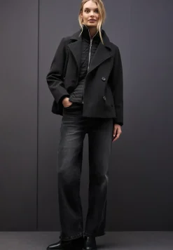 Caban aspect laine avec gilet amovible