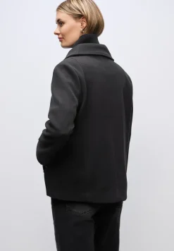 Caban aspect laine avec gilet amovible