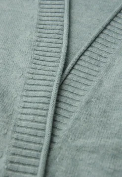 Cardigan avec bord roulé