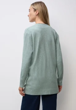 Cardigan avec bord roulé