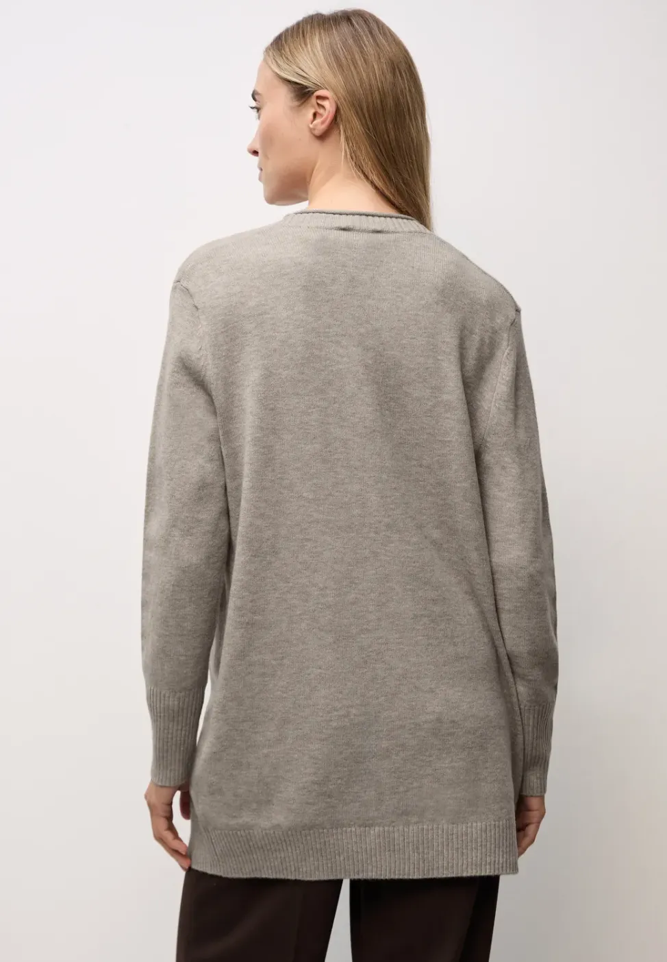 Cardigan avec bord roulé