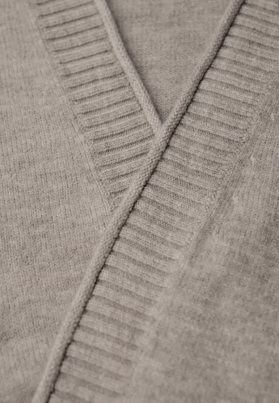 Cardigan avec bord roulé