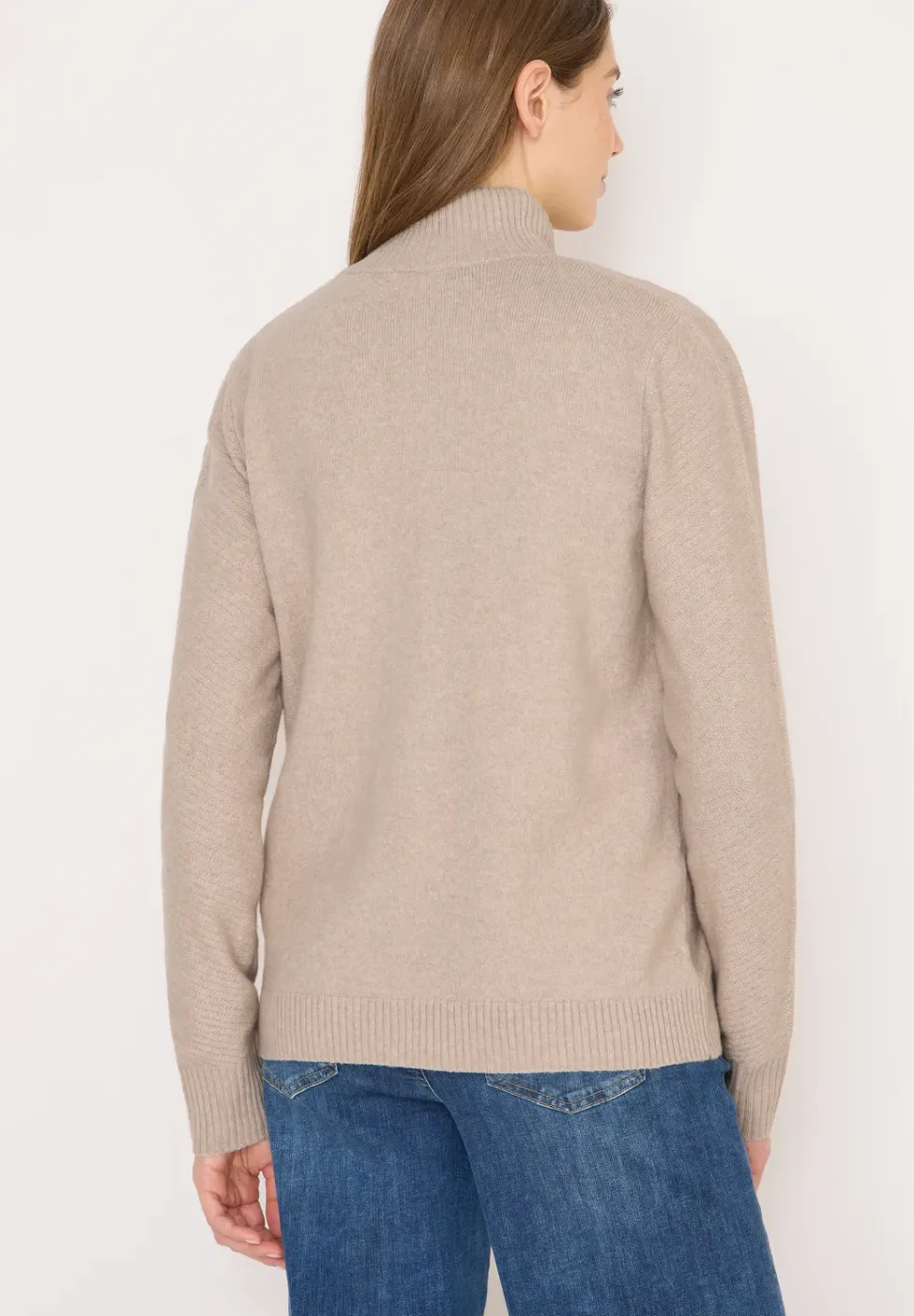 Cardigan avec col montant