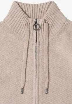 Cardigan avec col montant