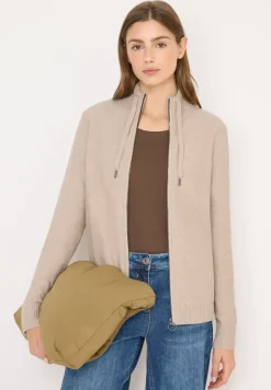 Cardigan avec col montant