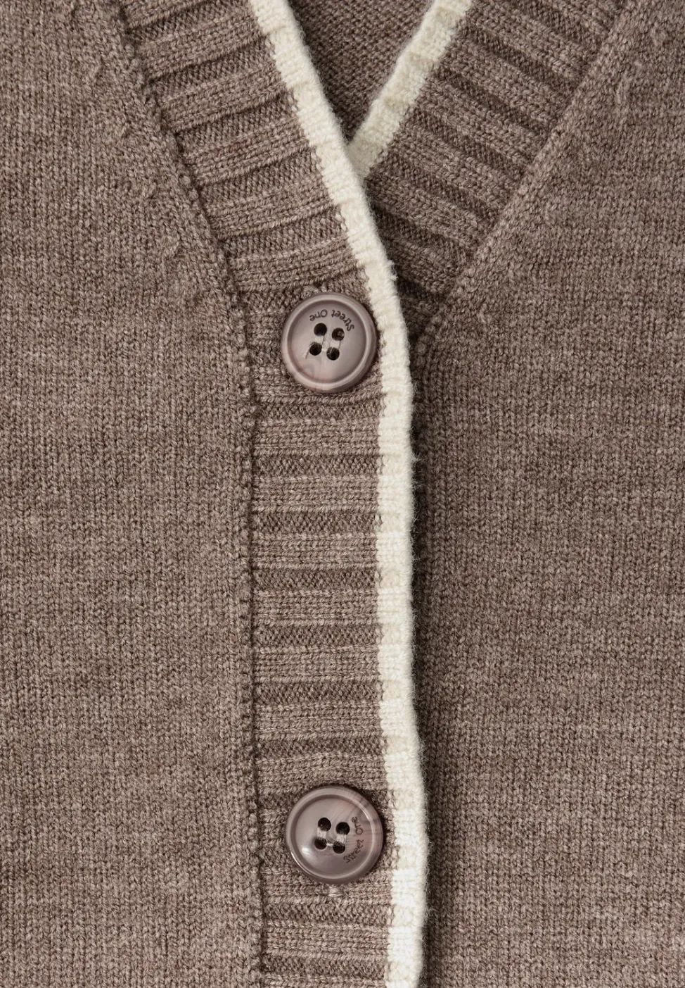 Cardigan avec détails contrastés