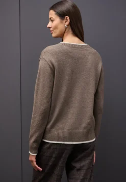 Cardigan avec détails contrastés