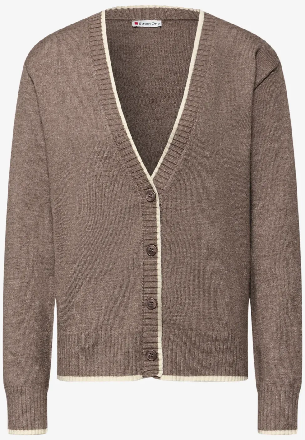 Cardigan avec détails contrastés