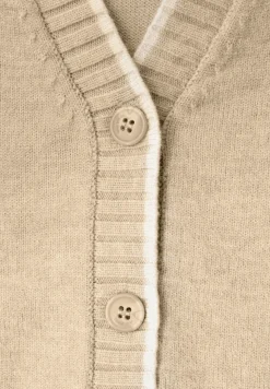 Cardigan avec détails contrastés