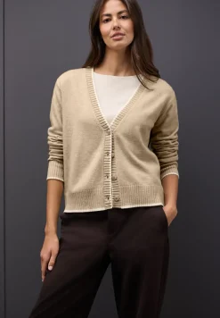 Cardigan avec détails contrastés