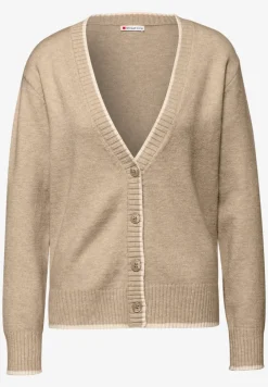 Cardigan avec détails contrastés