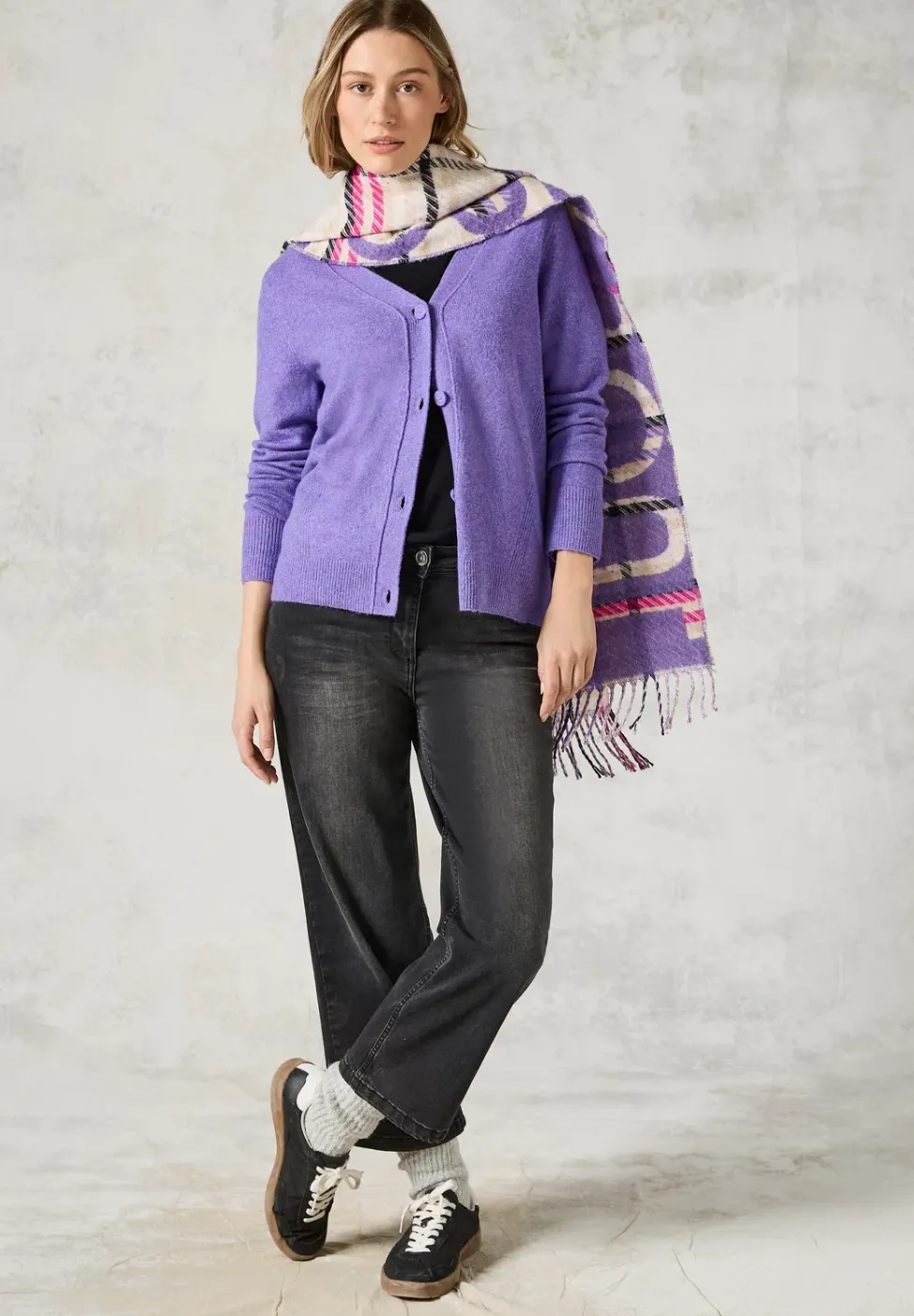 Cardigan avec patte de boutonnage