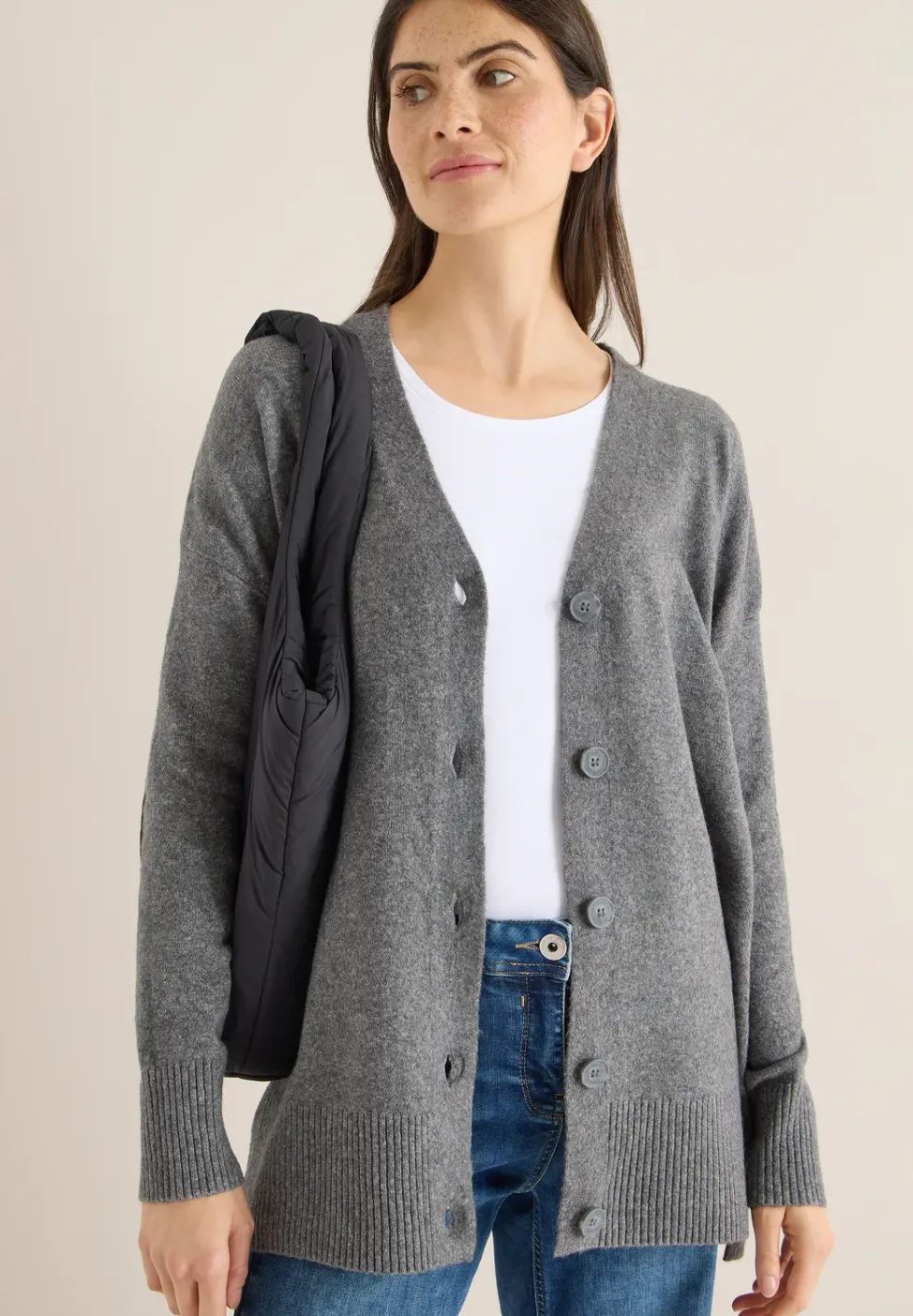 Cardigan avec patte de boutonnage