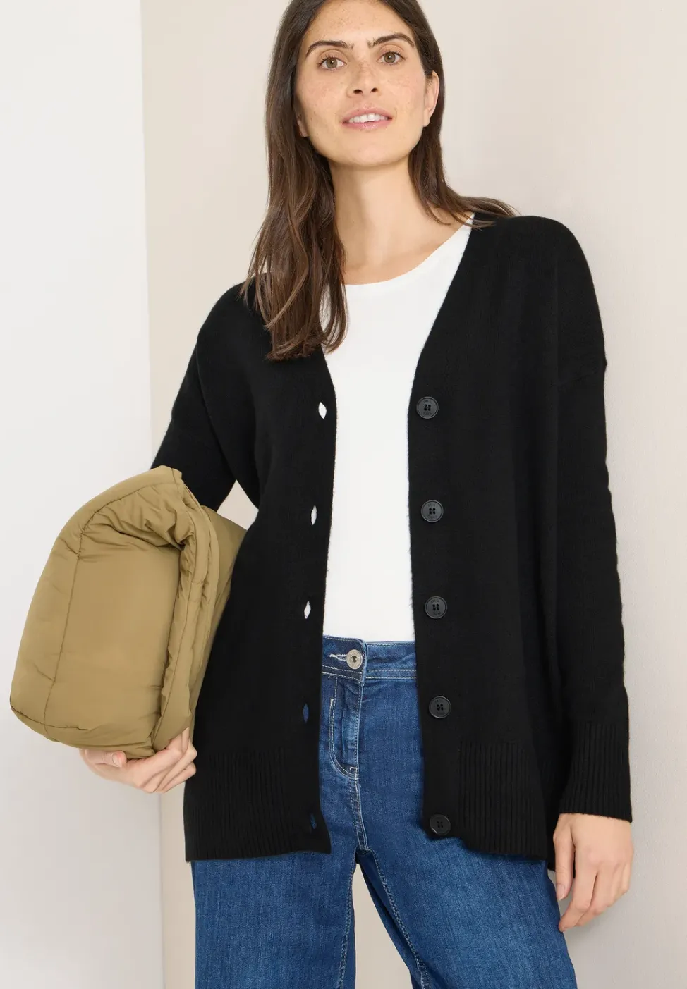 Cardigan avec patte de boutonnage