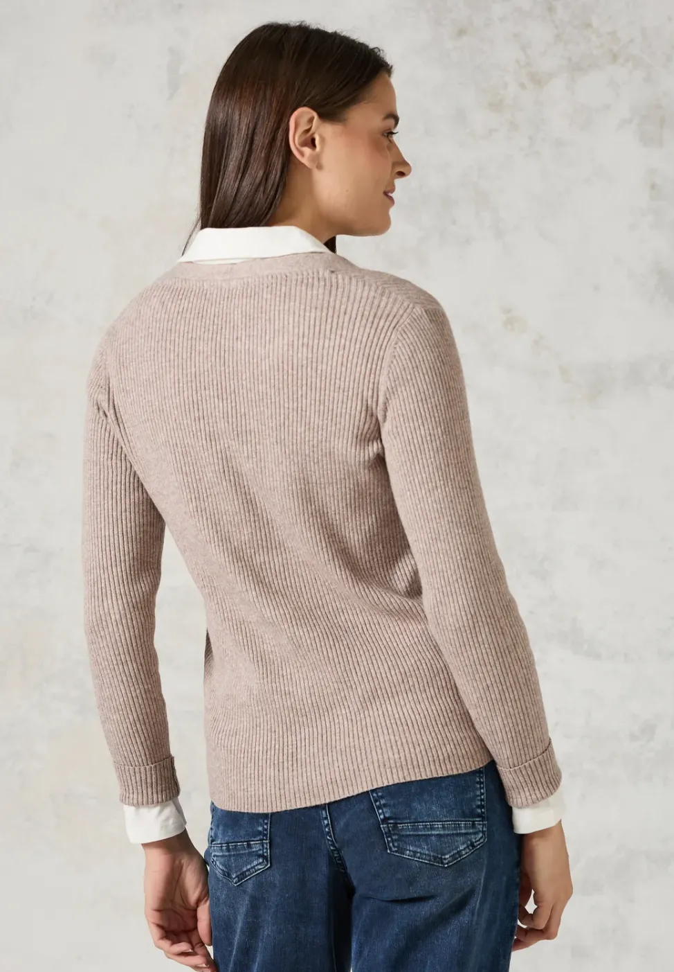 Cardigan avec structure côtelée
