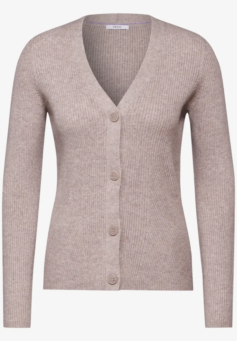 Cardigan avec structure côtelée