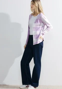 Cardigan à carreaux