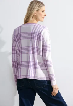 Cardigan à carreaux