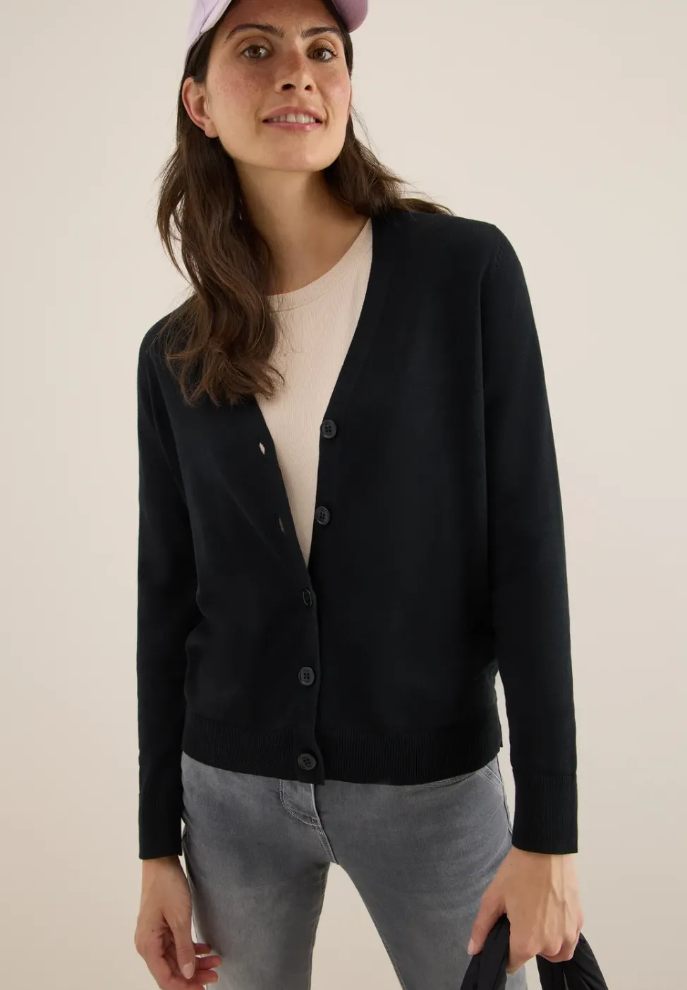 Cardigan col en V
