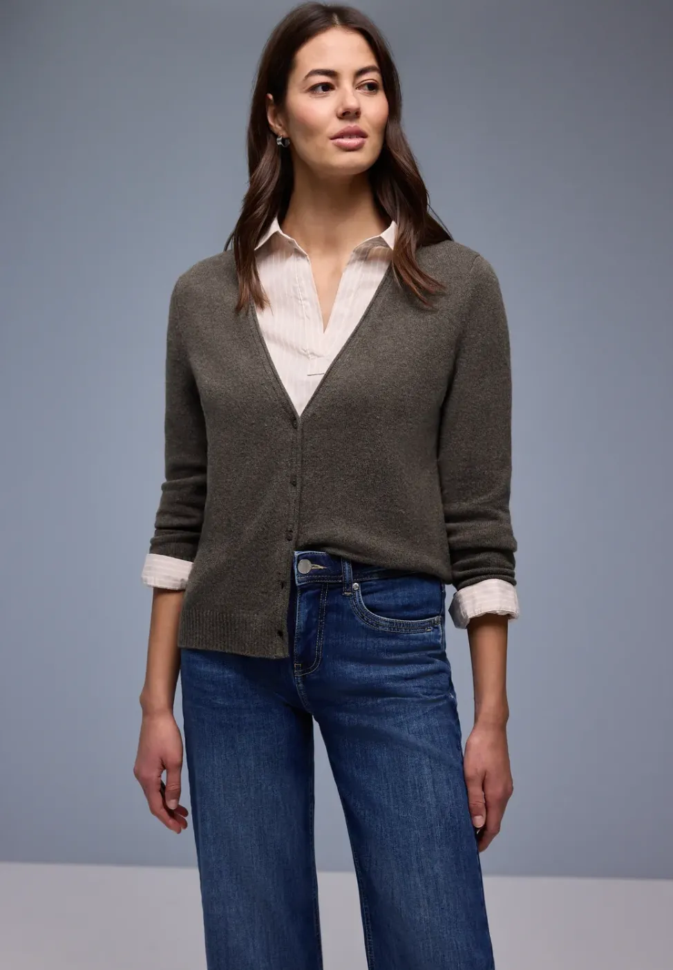 Cardigan douillet à col en V