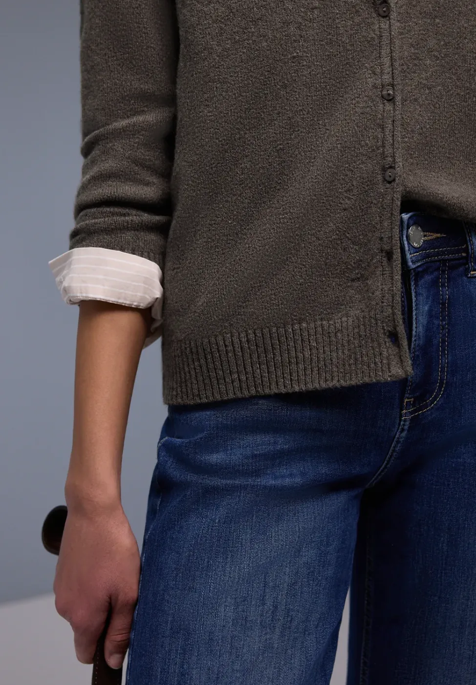 Cardigan douillet à col en V