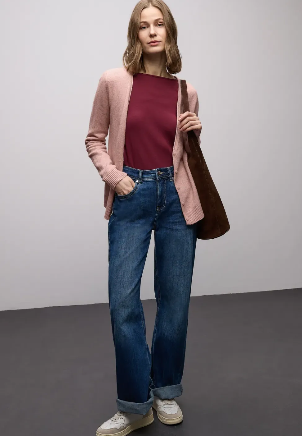 Cardigan douillet à col en V