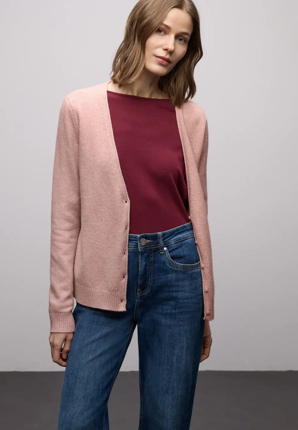 Cardigan douillet à col en V