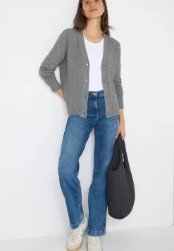Cardigan doux à col en V