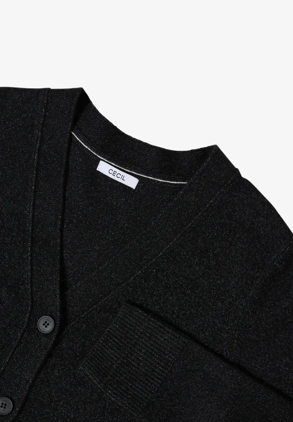 Cardigan doux à col en V