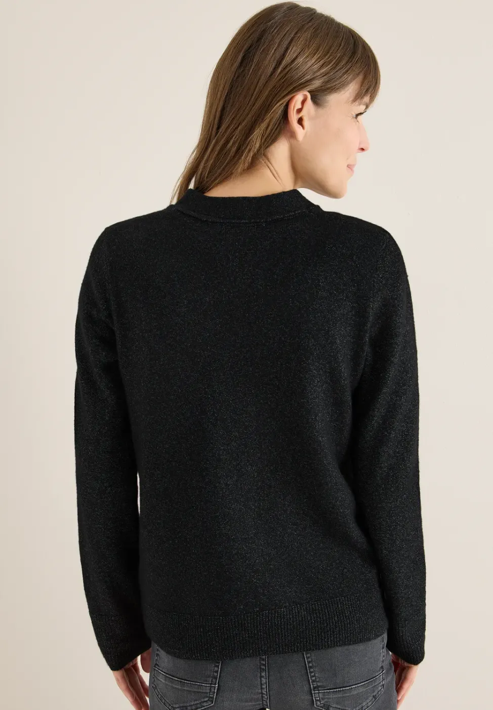 Cardigan doux à col en V