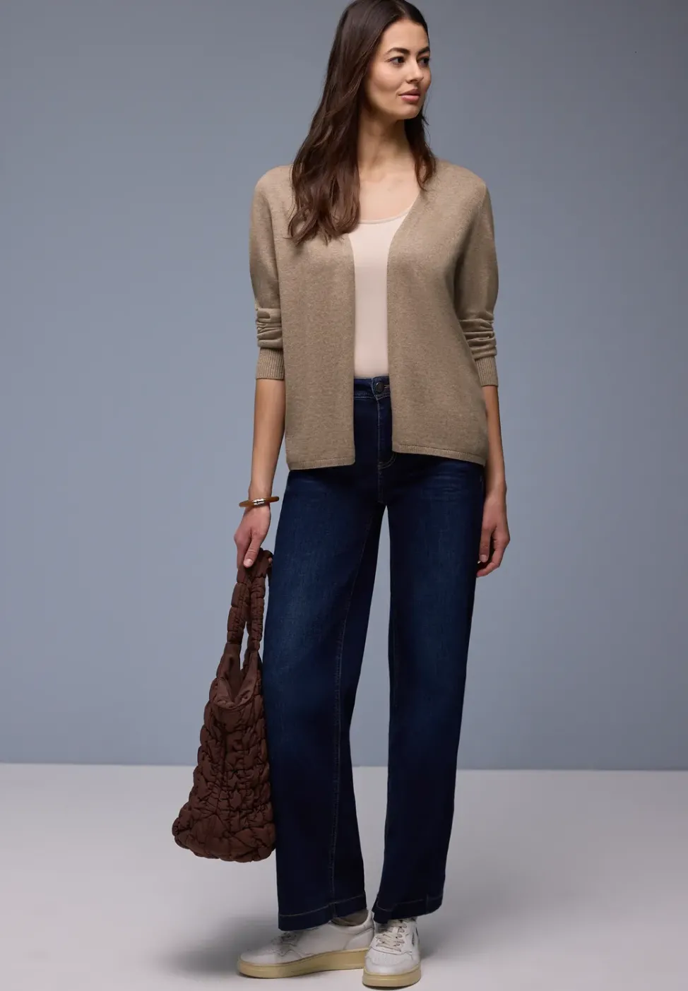 Cardigan en couleur unie