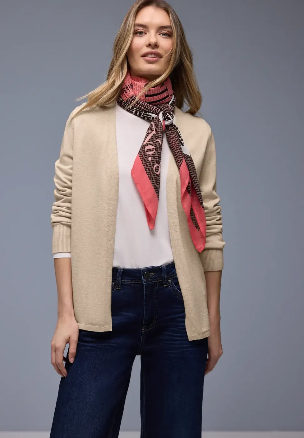 Cardigan en couleur unie