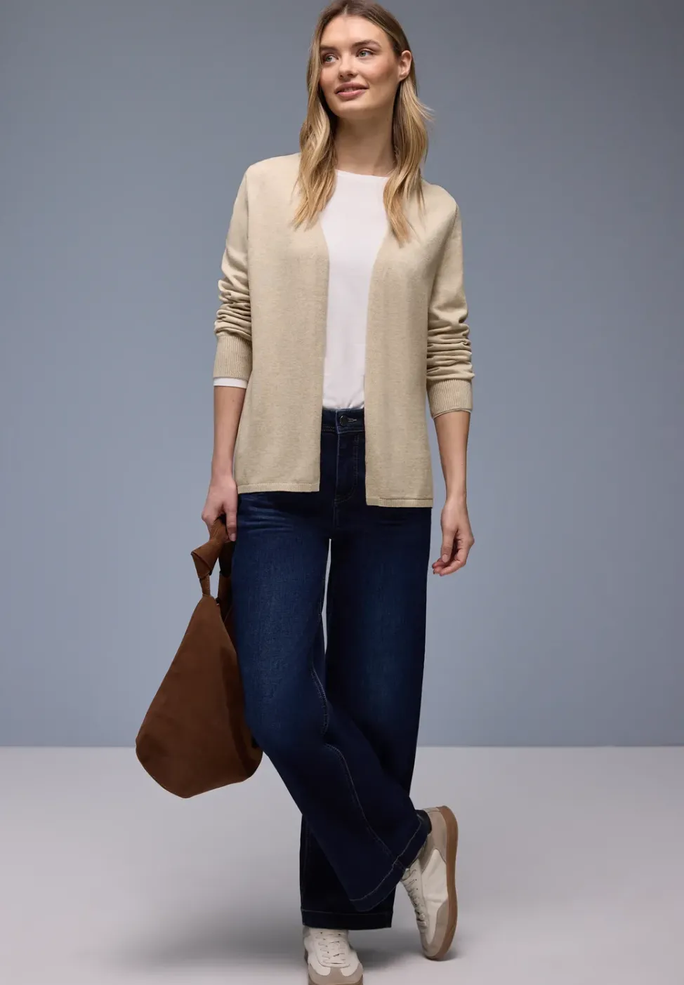 Cardigan en couleur unie