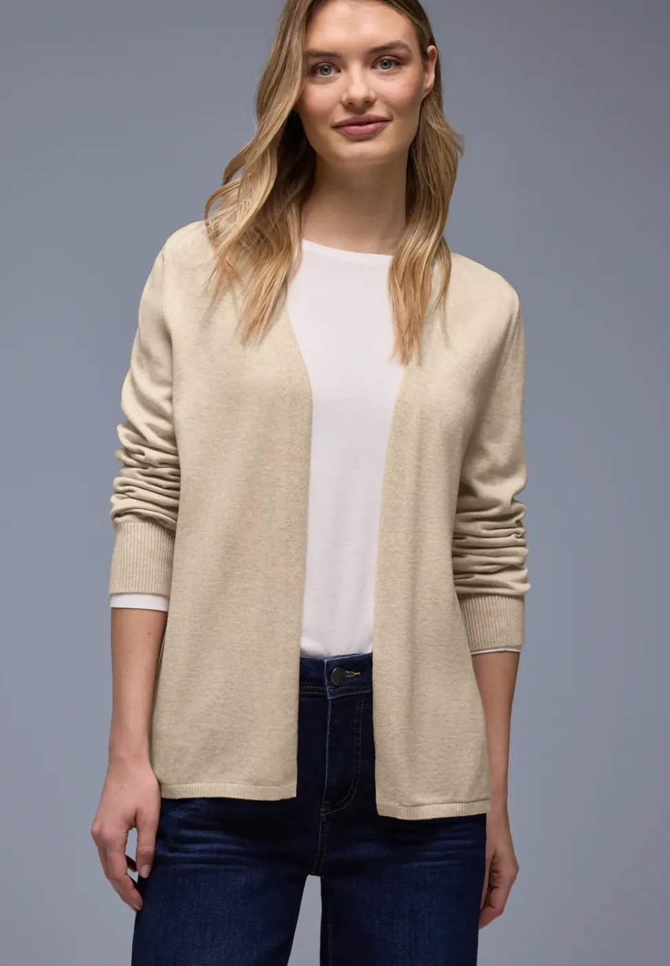 Cardigan en couleur unie